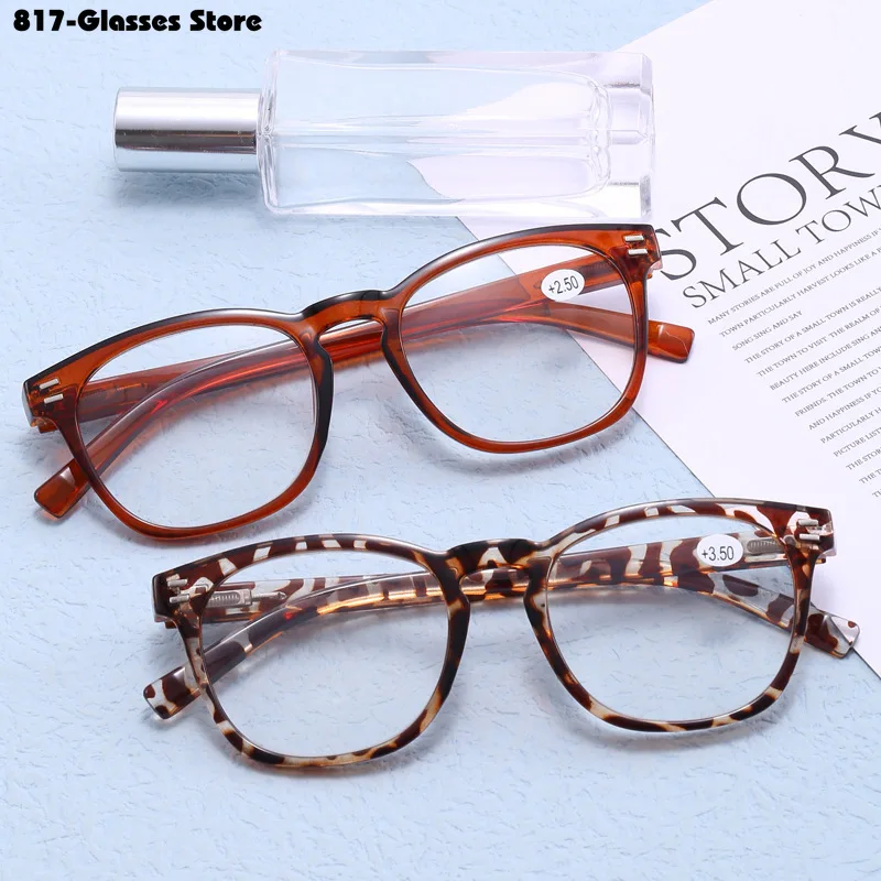 Reading Glasses Men Women Personality Elegant Large Frame Fashion +1.0 To +4..0