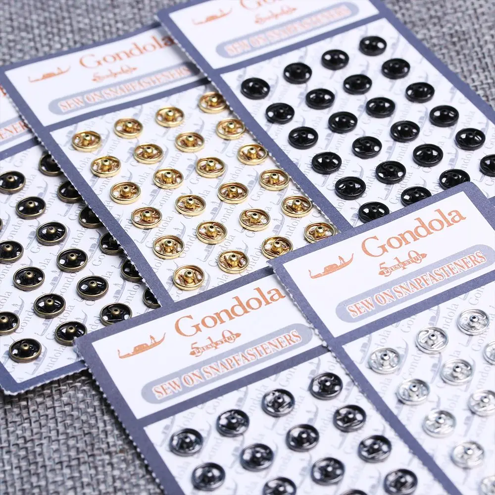 10/24Pcs 5mm Metal Mini Button Buckle Cute Invisible Snap Clothing Sewing Buckle DIY Doll Clothes Sewing Accessories