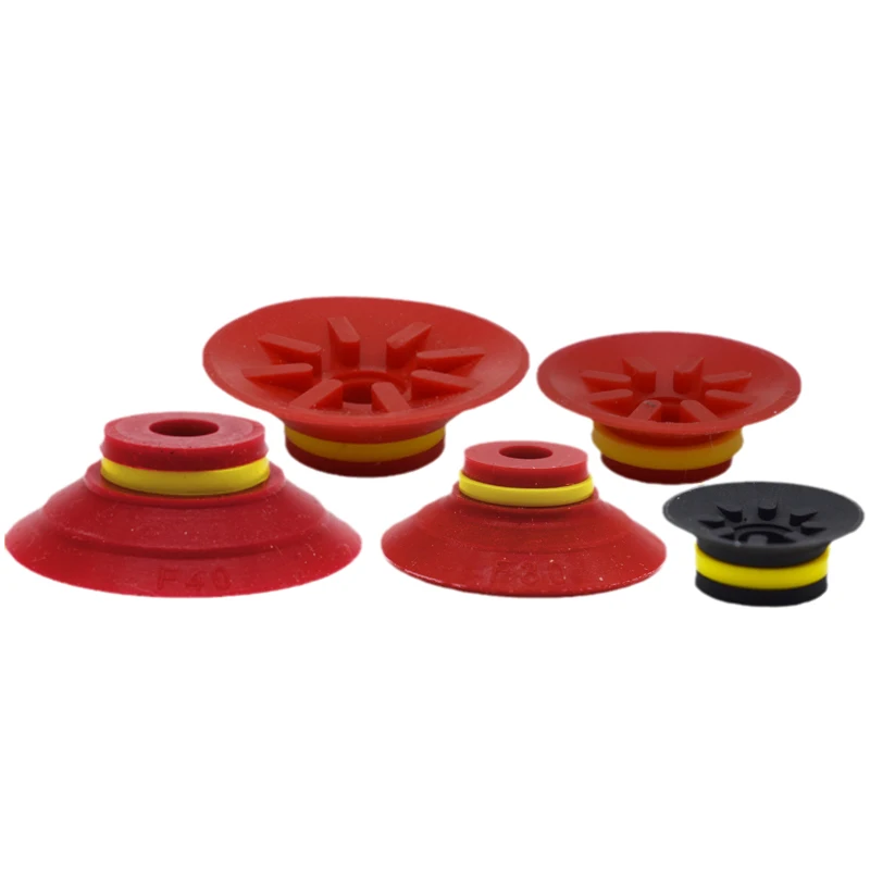 Paiyabo Type F Series F15 F20 F25 F30 F40-2 F50-2 Flat ribbed vacuum suction cup U8 suction cup