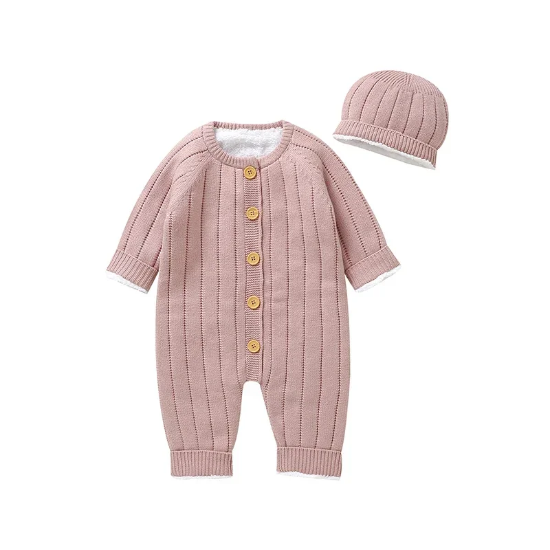 One Pieces Children Costumes Baby Girl Romper Long Sleeve Autumn & Winter Newborn Infant Kids Boys Warm Fleece Jumpsuits Clothes