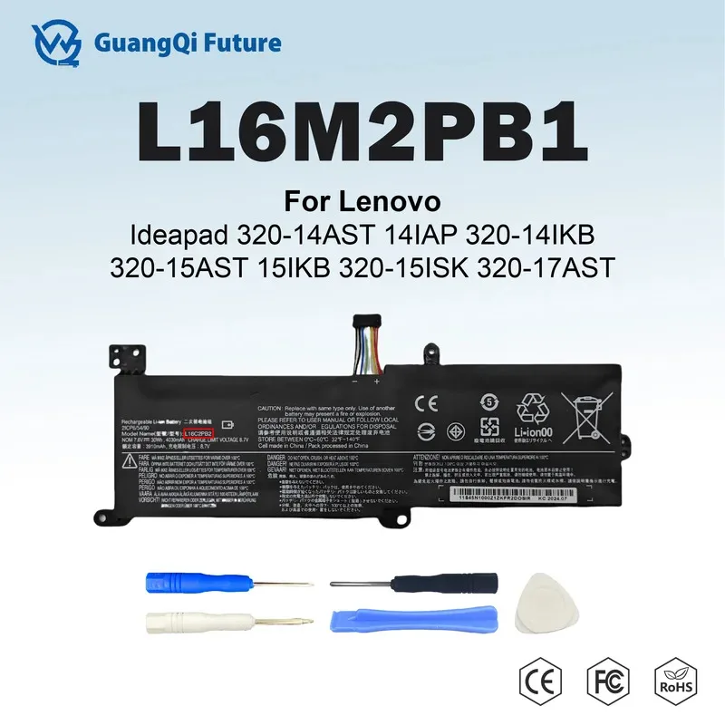 

L16M2PB1 L16C2PB2 30Wh Laptop Battery for Lenovo Ideapad 320-14AST 14IAP320-15AST 15IKB 320-15ISK 330 520 130 V320 V1 L17L2PF1 L