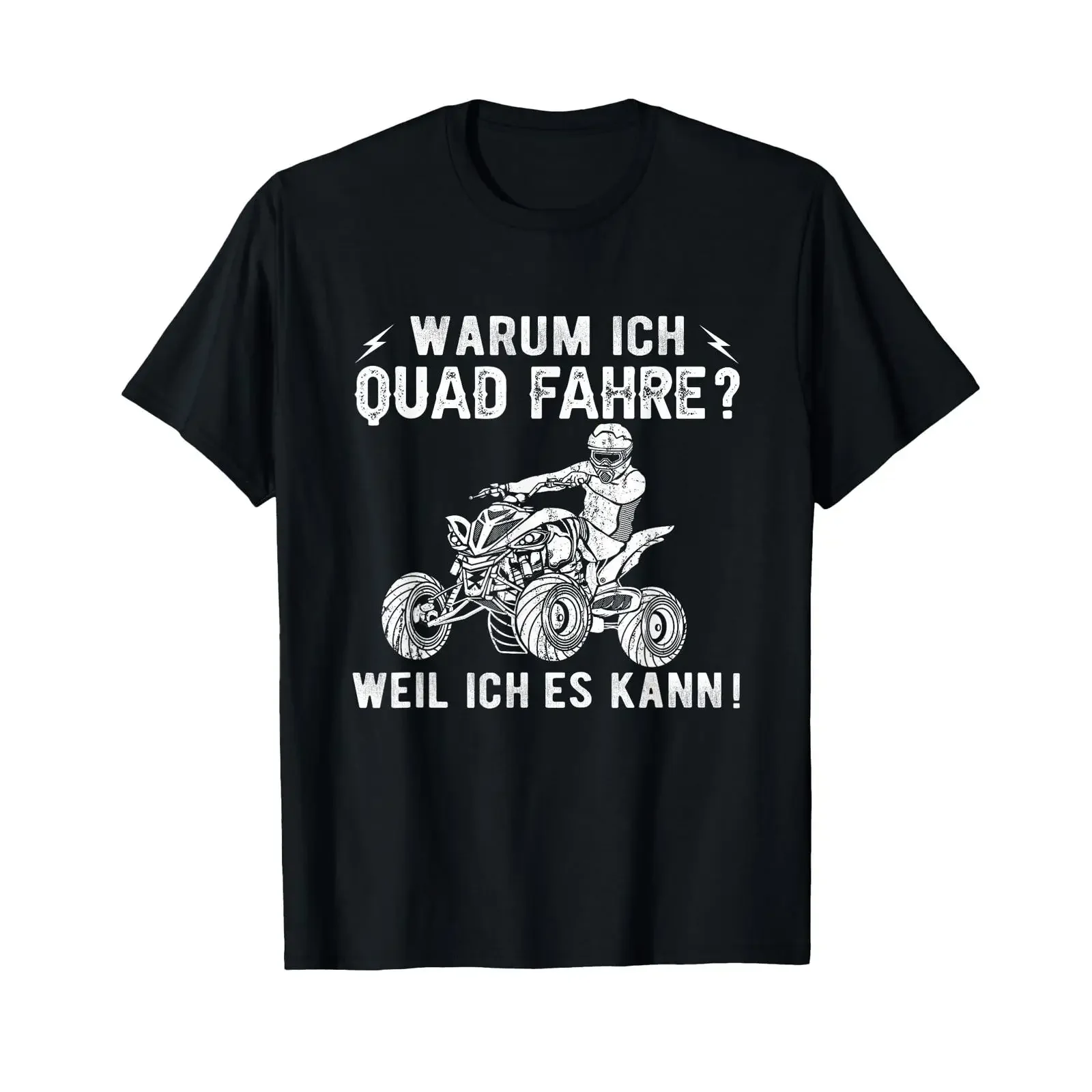 Why I ride a quad Funny Offroad Saying for ATV Fans T Shirt vintage Washed Versatile Breathable Top For Everyday Wear Stylish