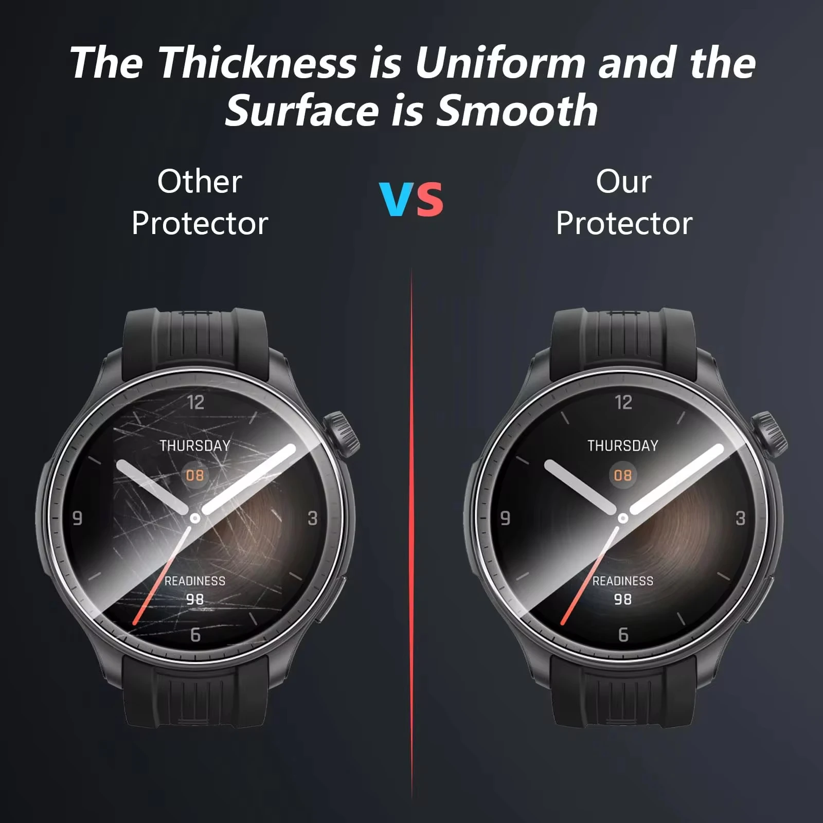 واقي شاشة من الزجاج المقسى لملحقات ساعة التوازن Amazfit المضادة للخدش لملحقات ساعة Huami Amazfit Balance