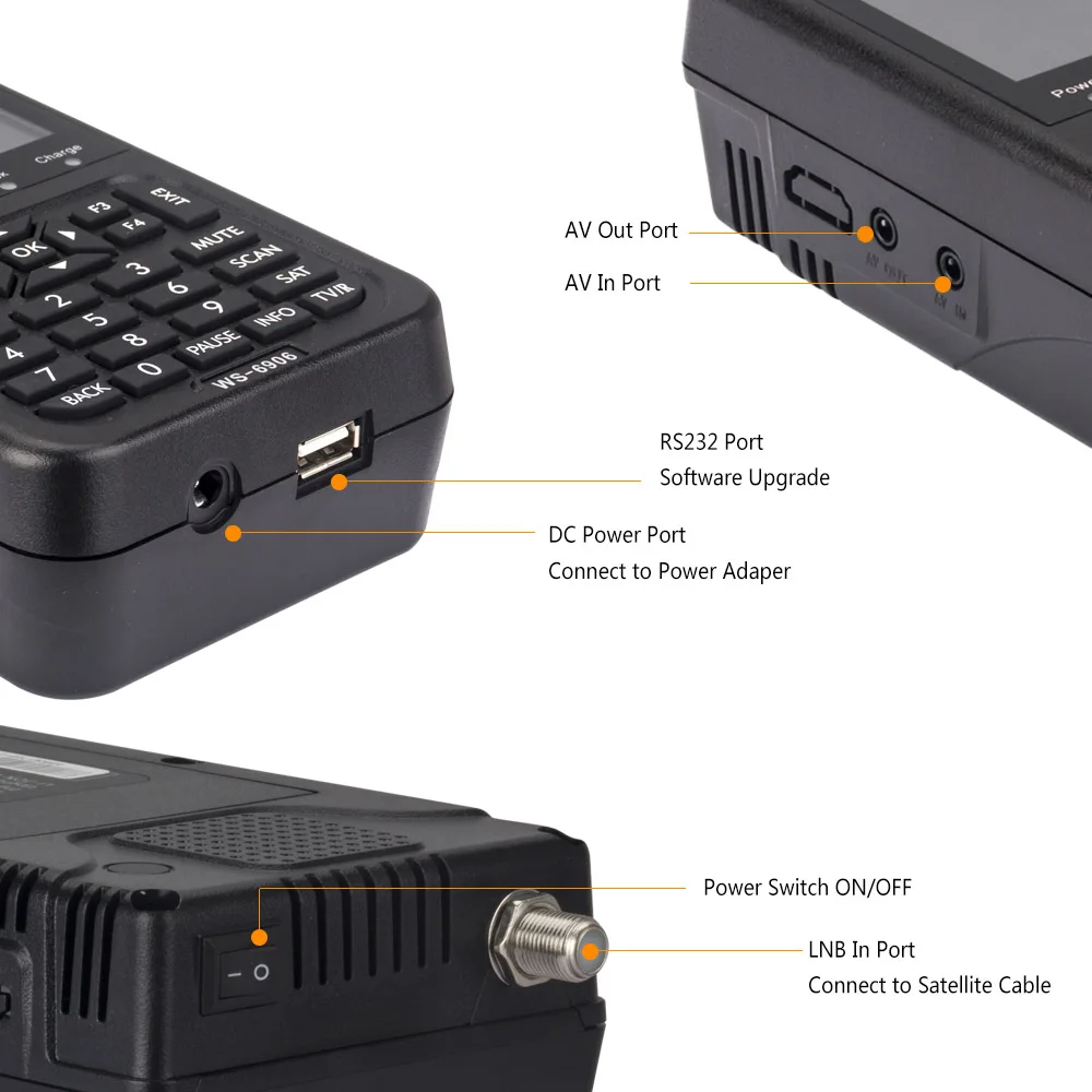 Digital Signal Finder Satlink WS 6906 3.5\