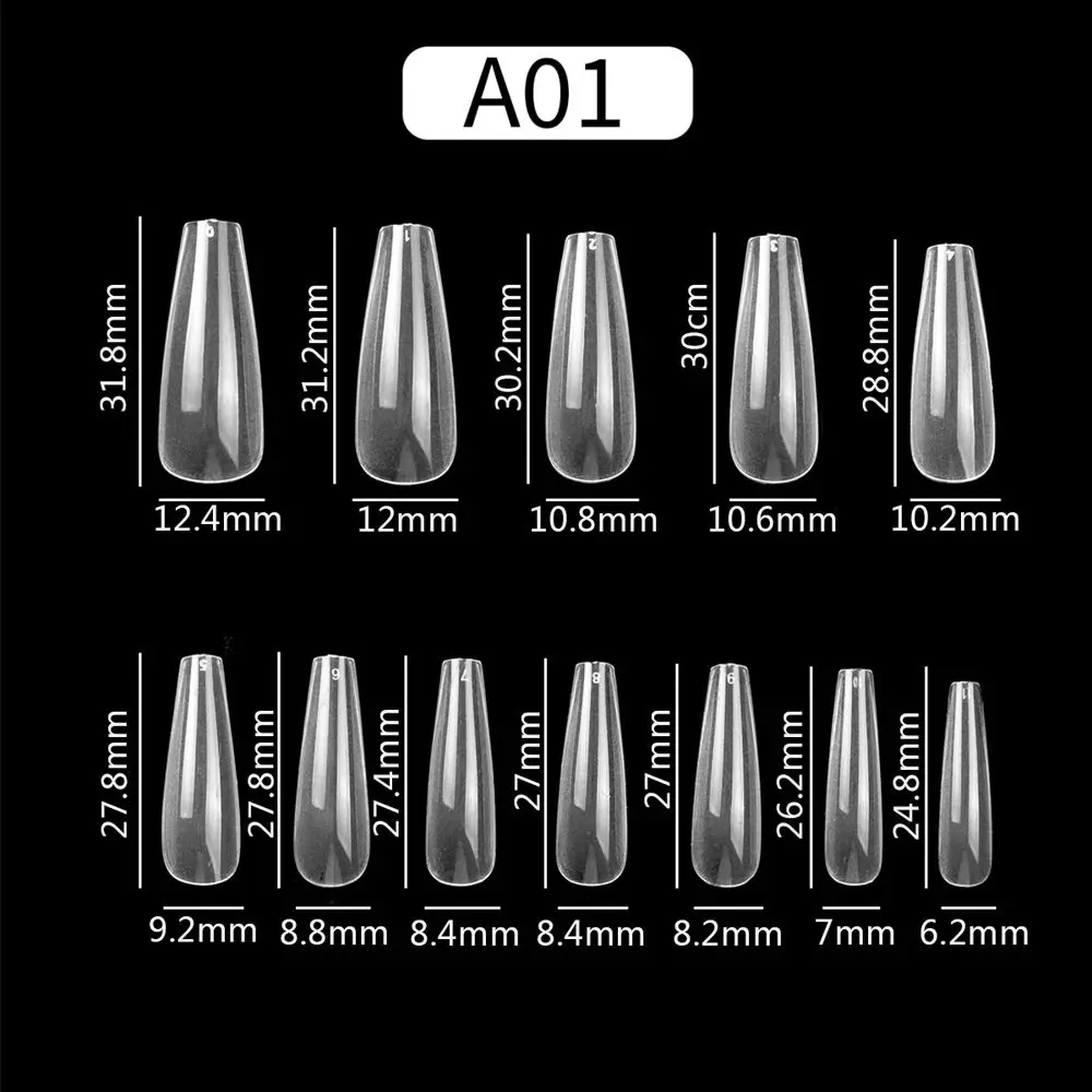 

On Nail Art Tool Nail Capsule Salon Accessories Full Cover Nail Tips False Nails Fake Nail Extension Long Artificial Nails