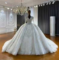 Customized NS5068 Full Beading V-neckline Wedding Dress Amanda Novias 2026 - Image 4