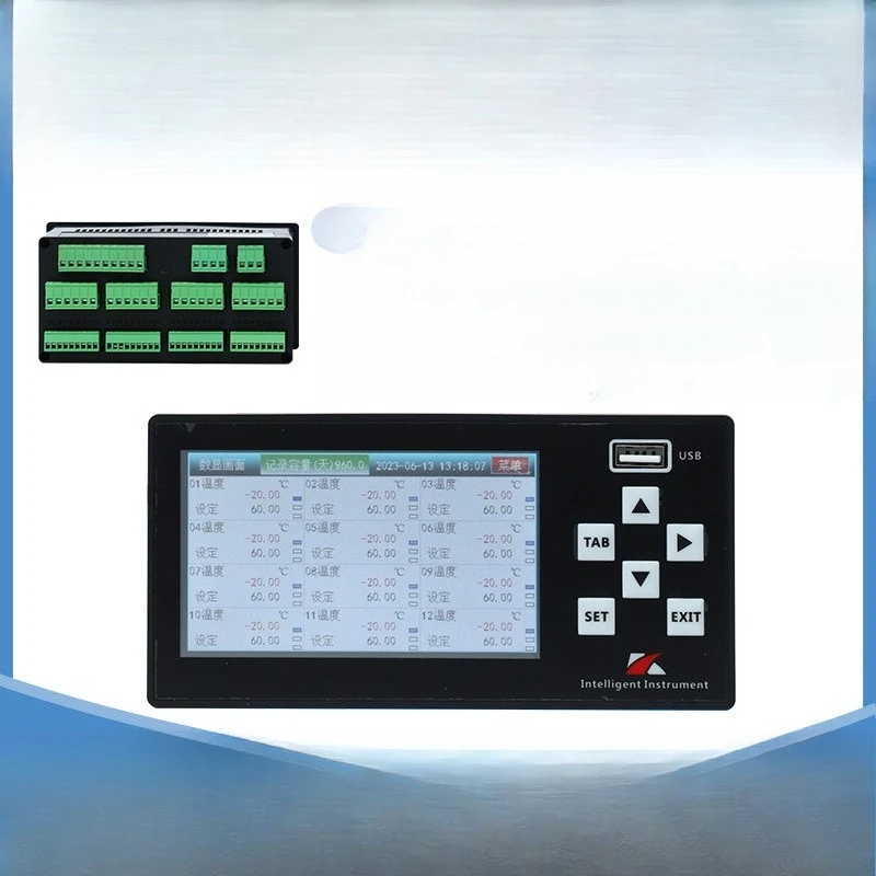

Intelligent multi-channel paperless recorder temperature, pressure and humidity