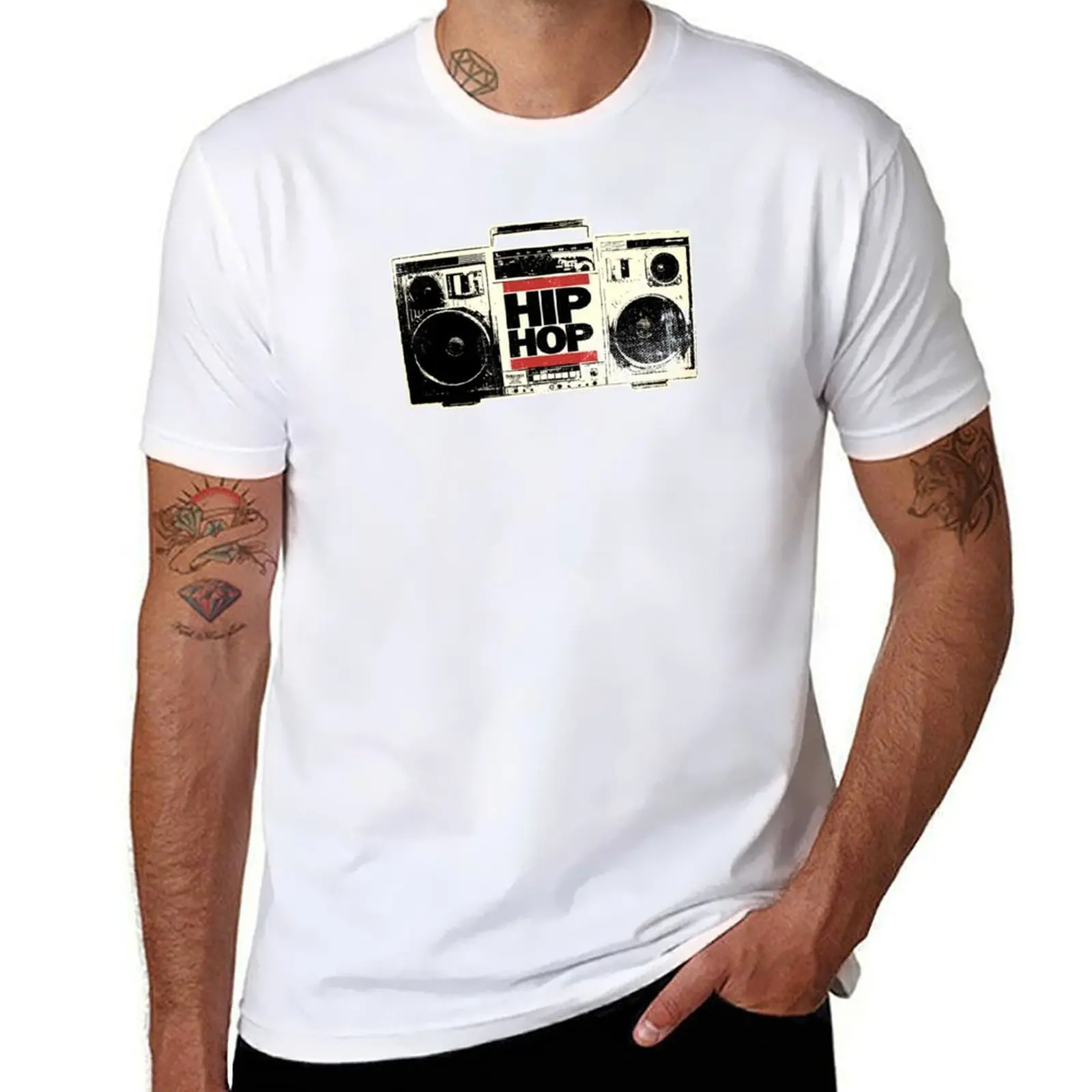 

HIP HOP BOOMBOX T-Shirt man t shirt cotton high quality t shirts for man cotton T-Shirt