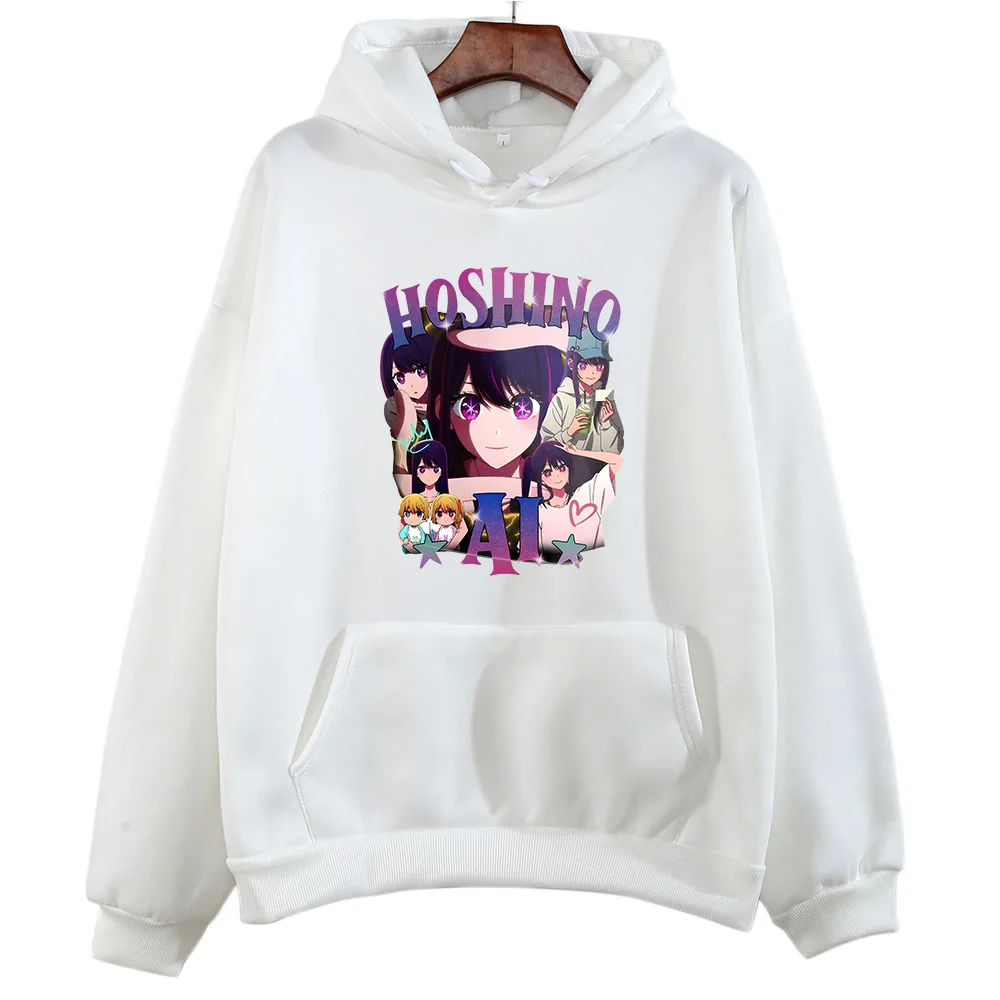 Oshi No Ko Hoshino Ai Aesthetic Hoodie Women Splicing Photos Cartoon Manga Graphic Hoodies 2023 Japanese Anime Y2k Clothes Tops