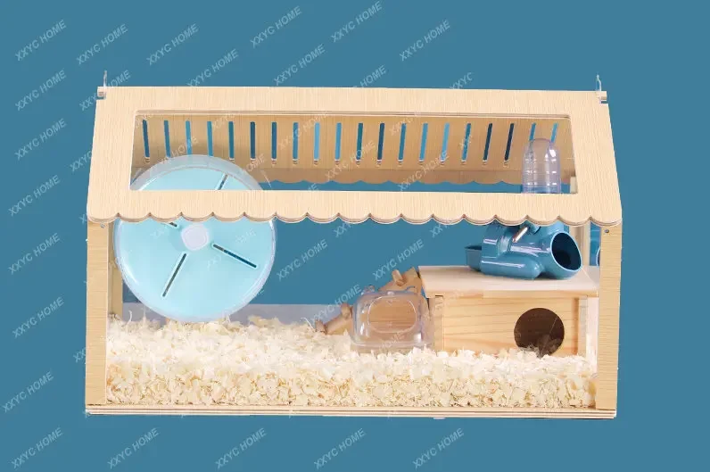 Hamster Cage Oversized Villa Extra Large Djungarian Hamster Special Acrylic Transparent Hedgehog Feeding Box