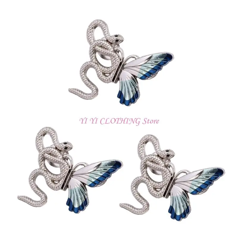 

N5KF Snake Butterfly Taister Createner Setrece Clip из 3 -й талию регулировочного штифта для свободных джинсовых брюк Фитнес