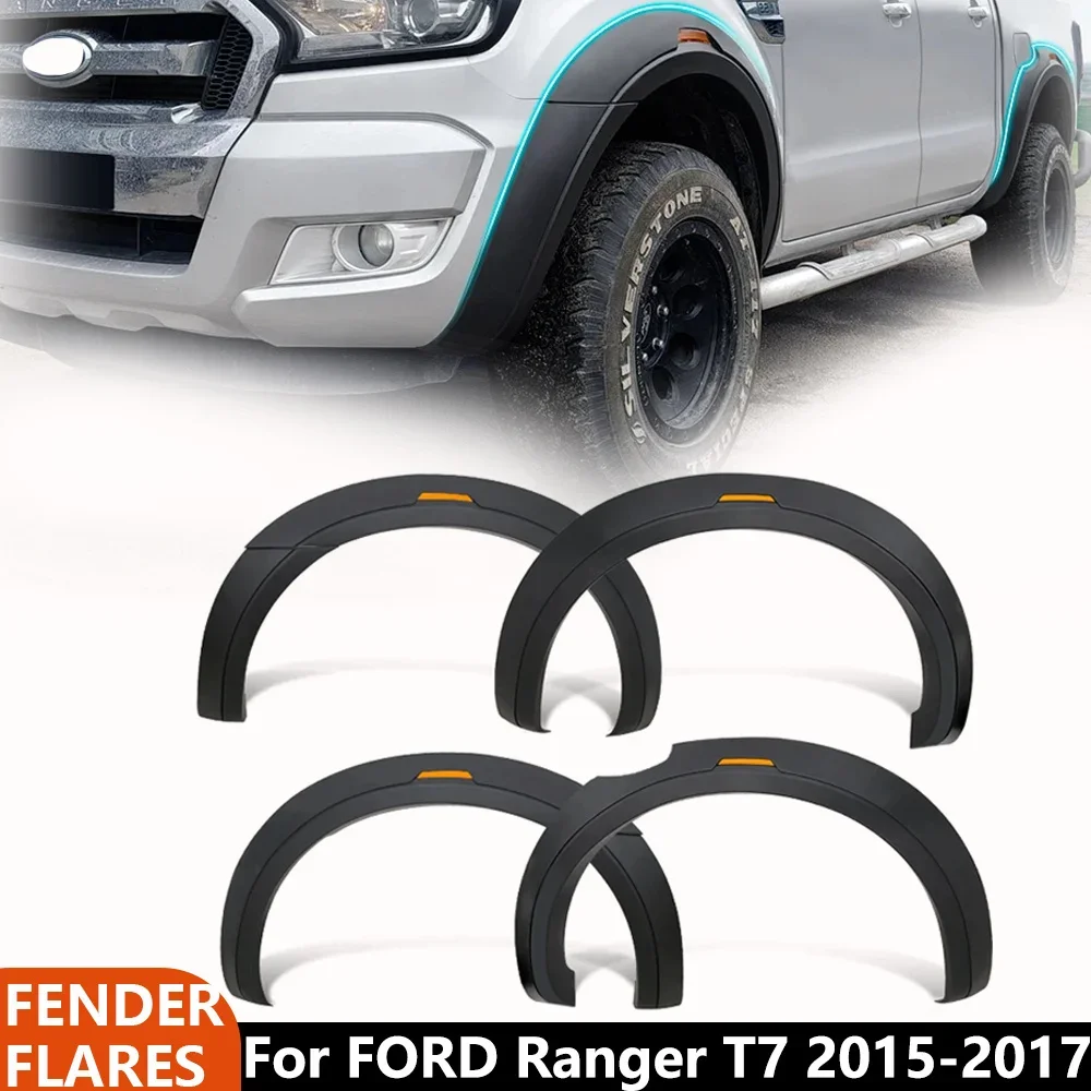 Guardabarros bengalas Protector de arco de rueda para Ford Ranger T7 T8 2015 2016 2017 2018 Wildtrak XL XLT 4x4 camioneta accesorios para automóviles