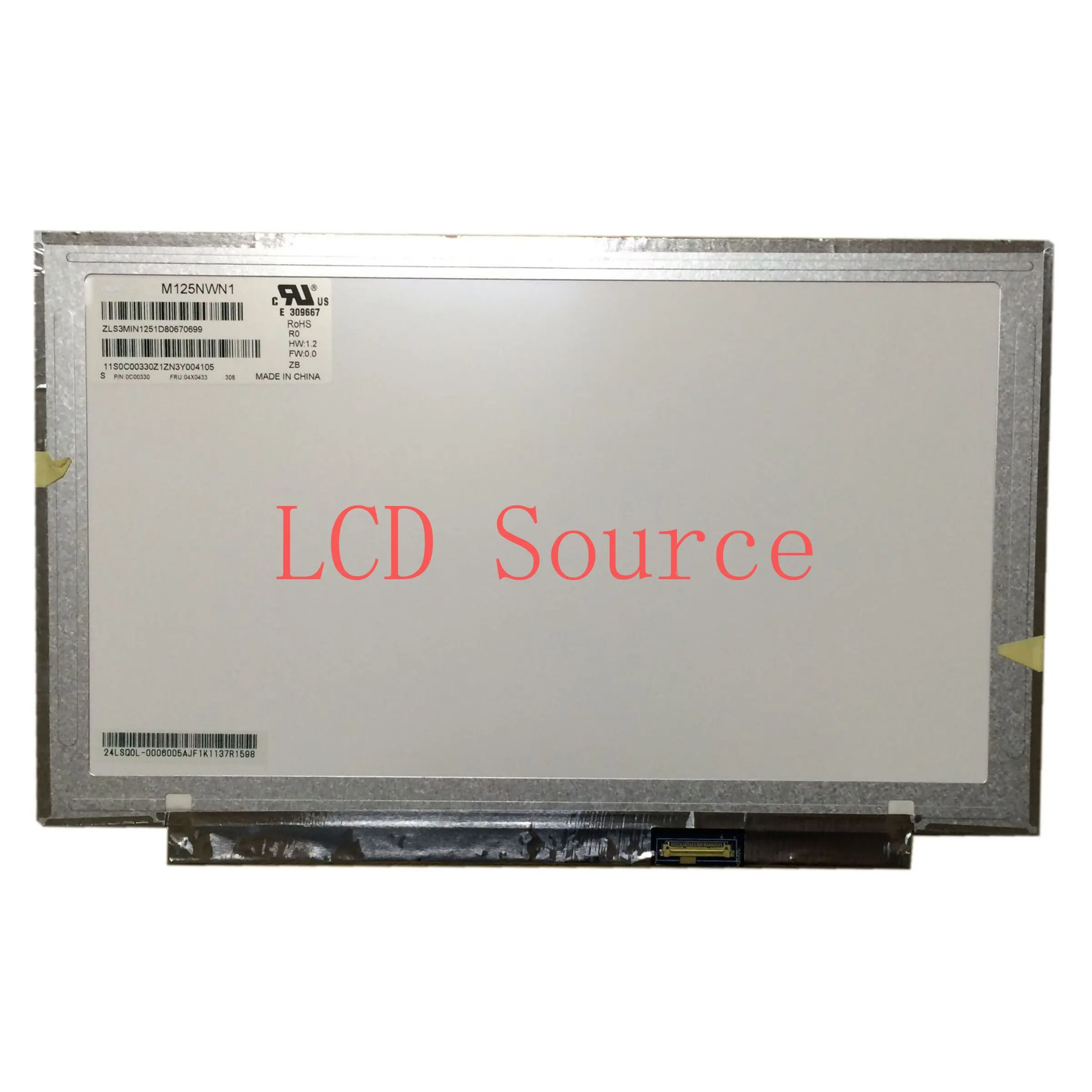 M125NWN1 R0 R1 LP125WH2 TPH1 B125XTN01.0 EDP 30pin LCD LED SCREEN HB125WX1-200