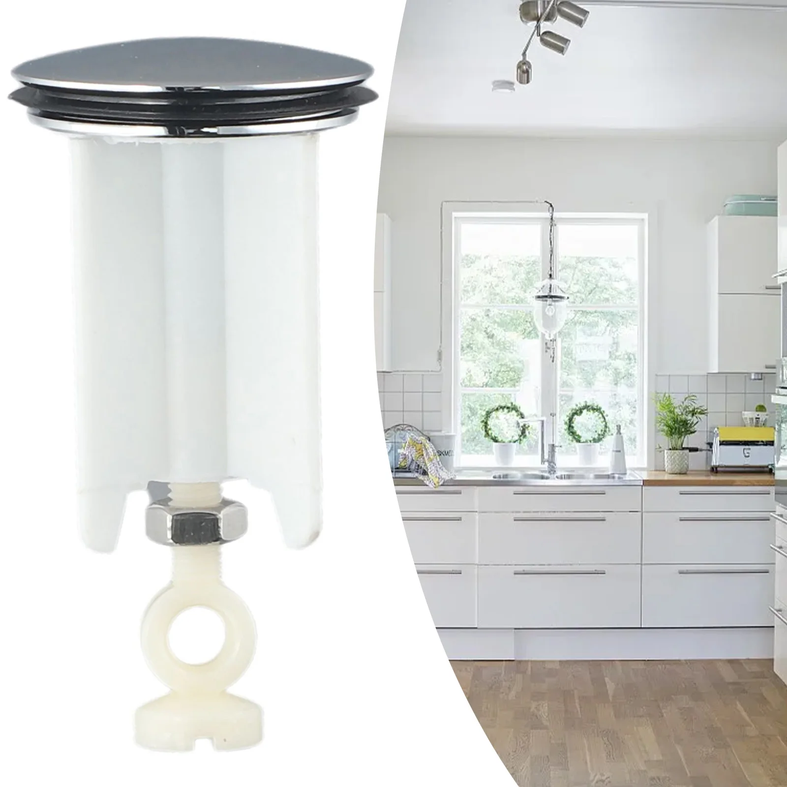 

1 шт., крышка для умывальника, 4 см, крышка для раковины, ванная комната, 40 мм, сменная сливная пробка, аксессуары для слива для кухни, ванной комнаты, сетчатые детали