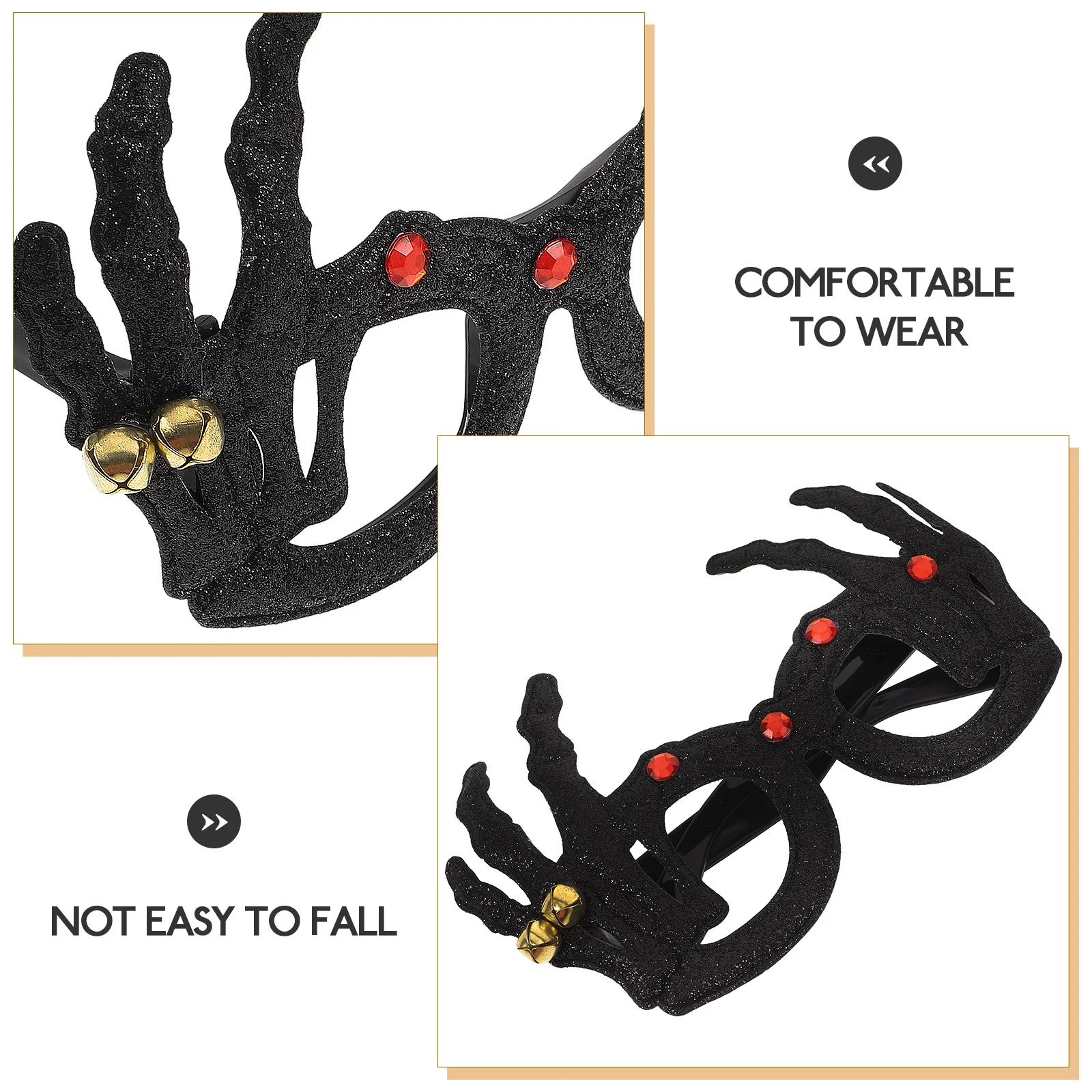 

Halloween Glasses Spider Shape Sturdy PP Cloth Material Party Supplies Photo Booth Props Halloween Party Eyewear