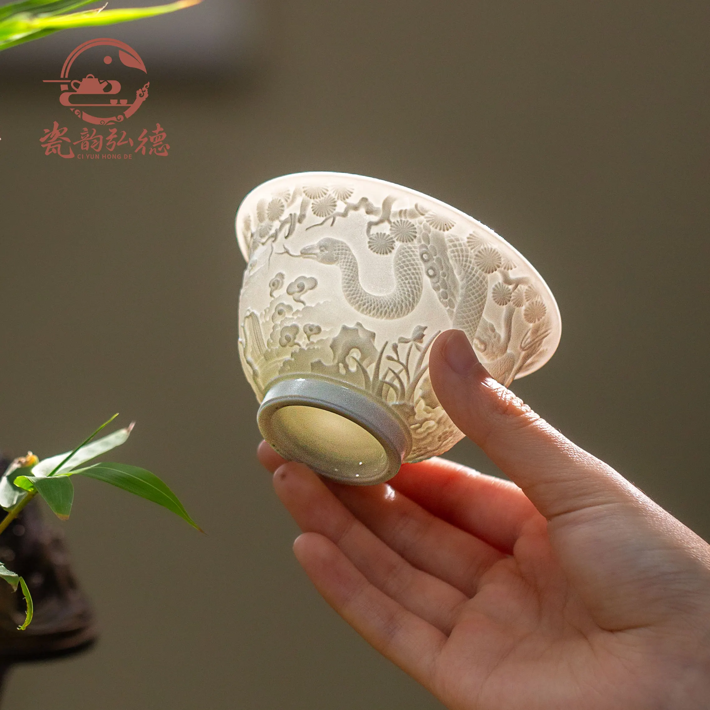 Jingdezhen Master Cup Single Cup Self-Use Teacup Ceramic Set Tea Set Men's and Women's Gifts High-end Personal Tea Cups