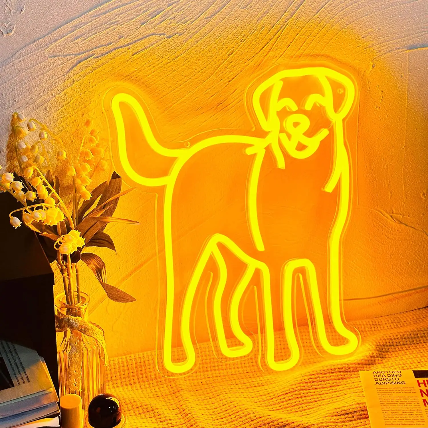 Labrador Retriever Neon Signs LED Neon Light Sign Light Up Neon Signs for Dog Lovers Home Decor Dog Memory Gifts  Dog Neon Sign