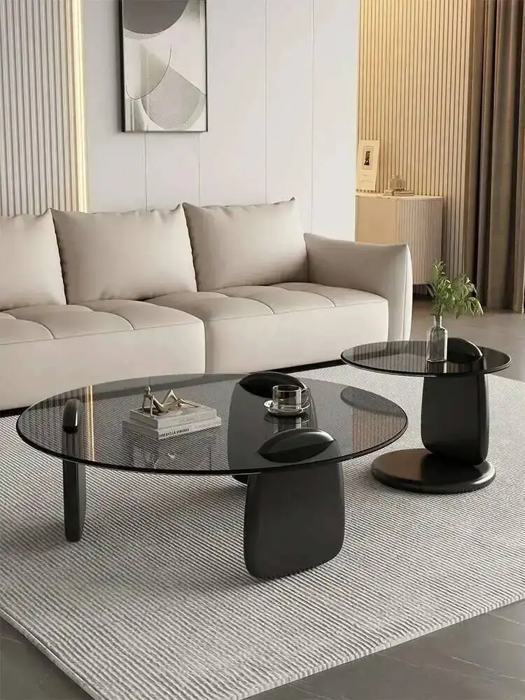 

Set, Tea Table, Multi-colour Glass Round Size Table Coffee Table, High Temperature Resistance, Easy To Clean, Office Cafe Home