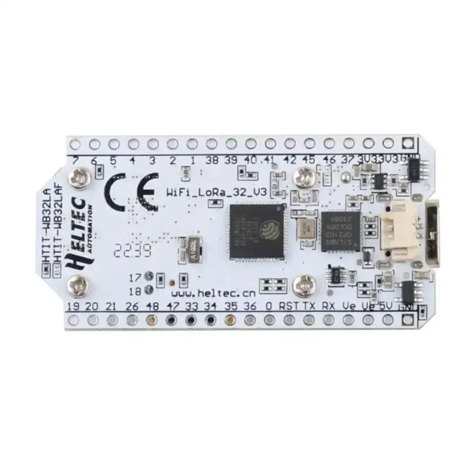 2 Sets LoRa 32 V3 Node Development Board HTIT-WB32LA_V3 LoRa32 SX1262 Wifi BLE Lora 0.96 OLED Display Kit 868Mhz 915Mhz Or Case