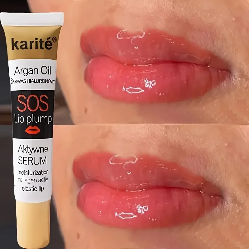Marokkanisches Arganöl, pralleres Lippen-Make-up, feuchtigkeitsspendender Lippenbalsam, leuchtendes Öl, feuchtigkeitsspendender, transparenter, praller Lipgloss für die Lippenpflege, Kosmetik