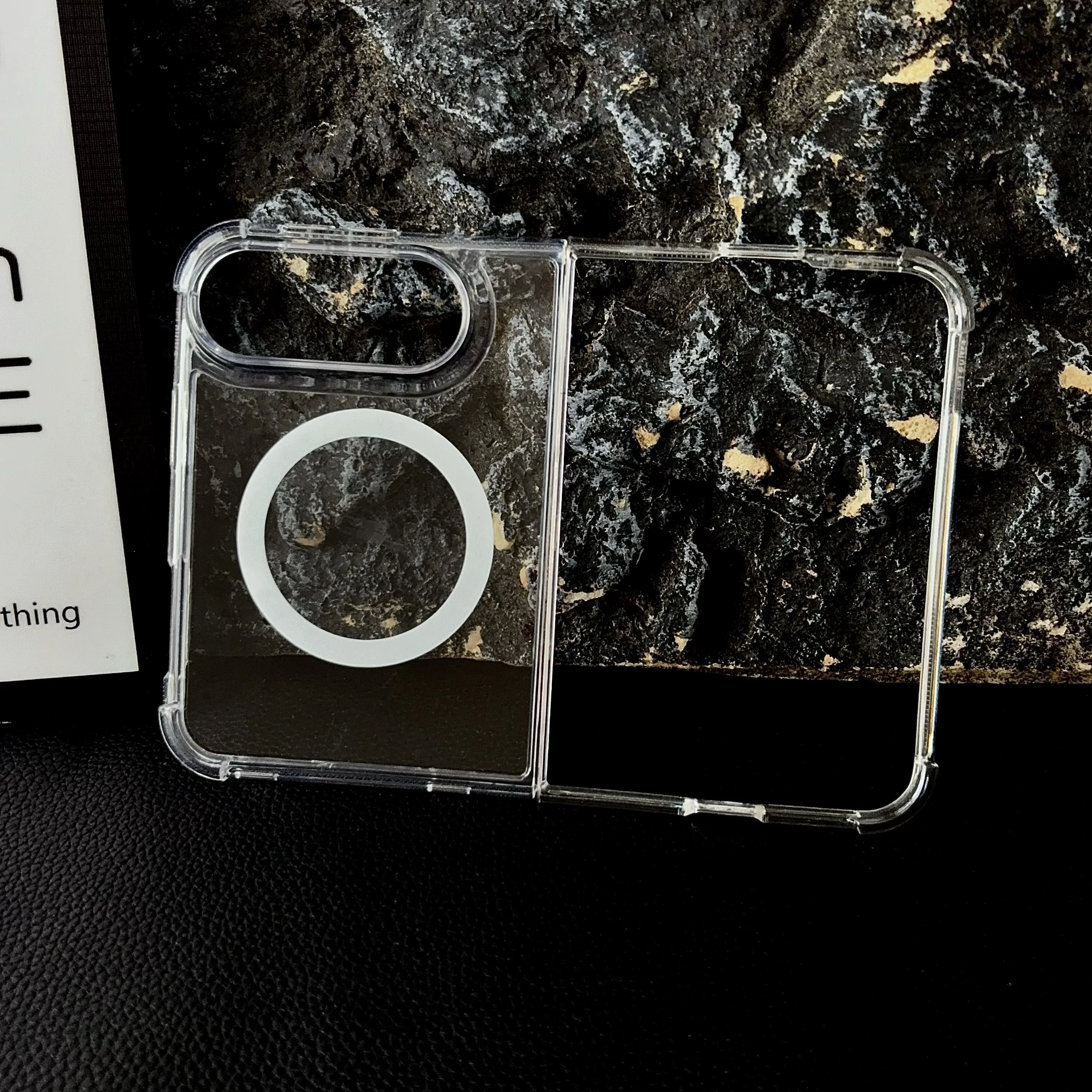 For iPhone Ultra Case Transparent Magnetic Wireless Charging Shockproof Protection Back Cover Accessories For iPhone 18 Fold