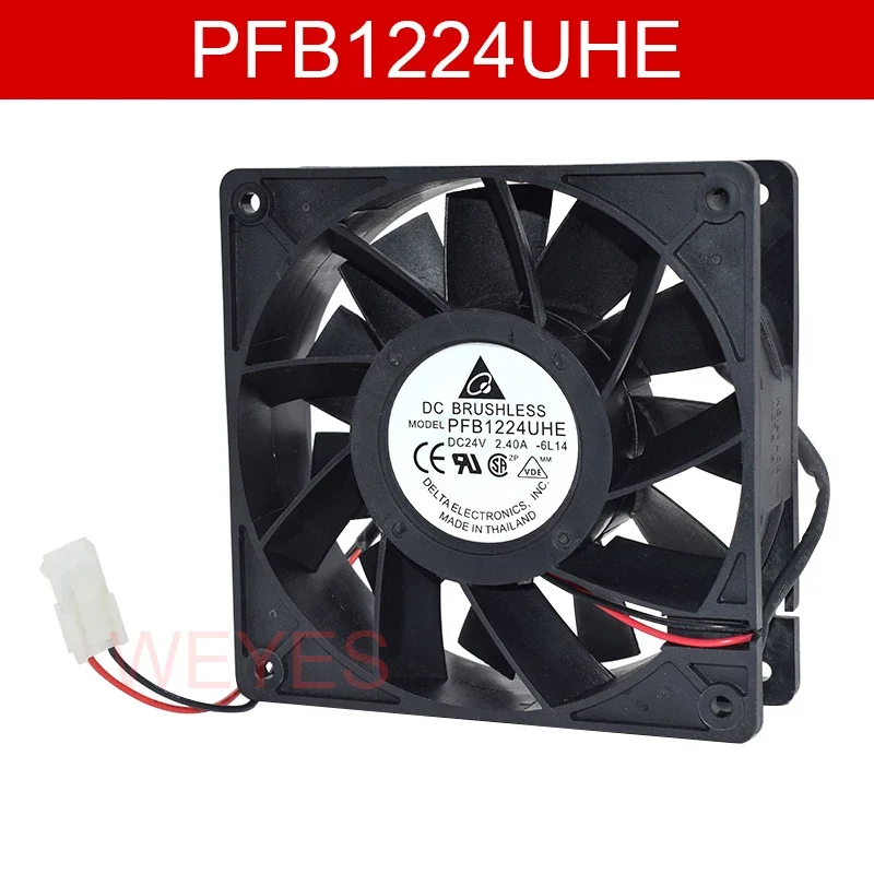 

PFB1224UHE -6L14 12CM fan for Delta 12038 120x120x38mm Two Lines DC 24V 2.40A 12CM wind volume inverter fan NEW