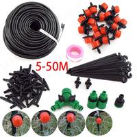 5-50M Garden watering Drip Irrigation Spray Nozzle Kit Micro sprinklers system 4/7mm hose plant  veg Water irrigazione Set V27