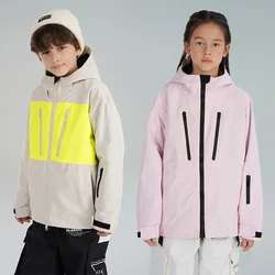 2024 Winter New Children Ski Jacket Snowboard Mountaineering Boys Waterproof Outdoor Girls Warm-up Jacket Windproof clothing