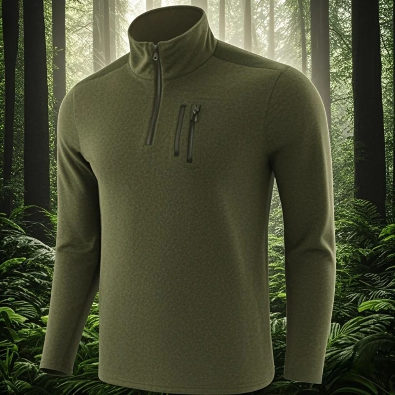 

Mens T Shirt Crew Neck Long Sleeve Base Top T Shirts for Men Stand Up Collar Half Zip Absorbent Breathable Compression T-Shirt