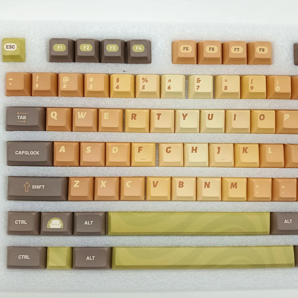 PBT matcha Tészta keycap Gépi Kulcskarika 142 Tapogat KCA Idom Festék subbed ANSI Tervezet vel ISO Beszáll 2u 2.25u 3u spacebar