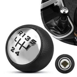 1 pçs 5 velocidade preto engrenagem vara shift knob para peugeot 307 308 3008 407 5008 807