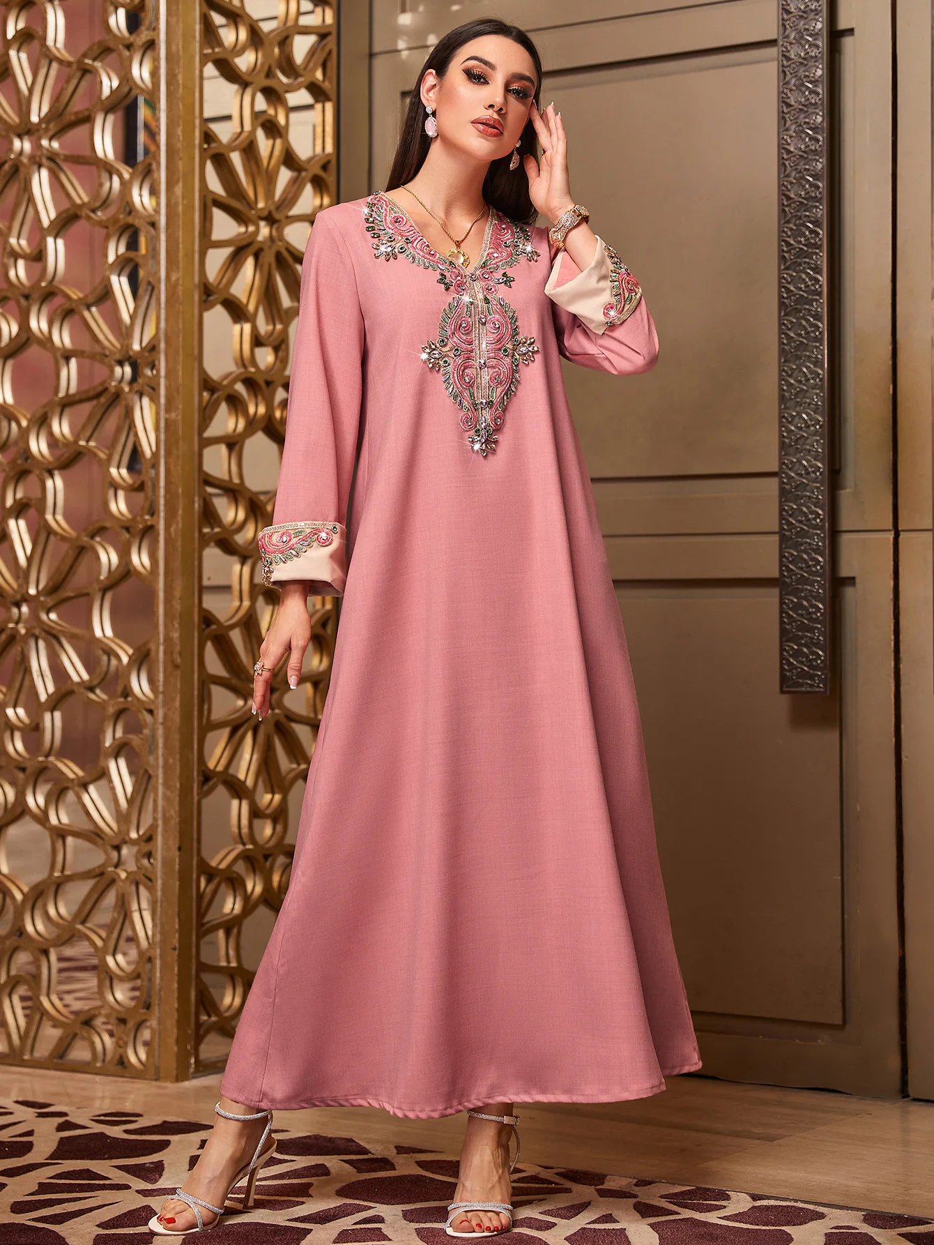 Muslim Women Luxury Rhinestone - огляд і ціна Embroidery Kebaya
