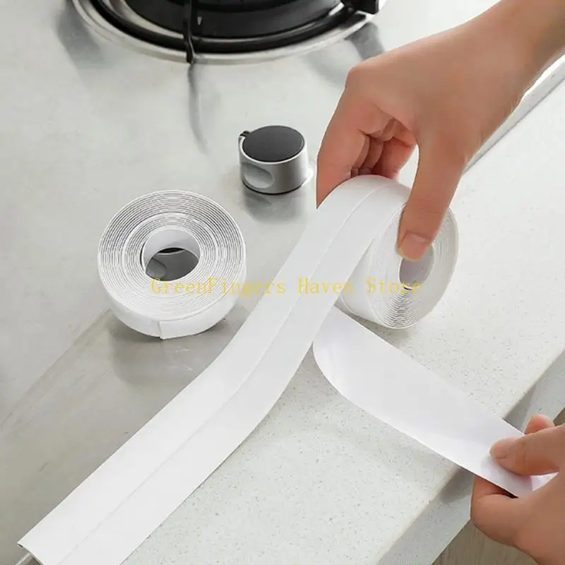 F68d 3 롤 넓은 두꺼운 코크 테이프 방수 접착력 부엌 욕실 샤워 싱크 씰링 쉬운 사용 쉬운