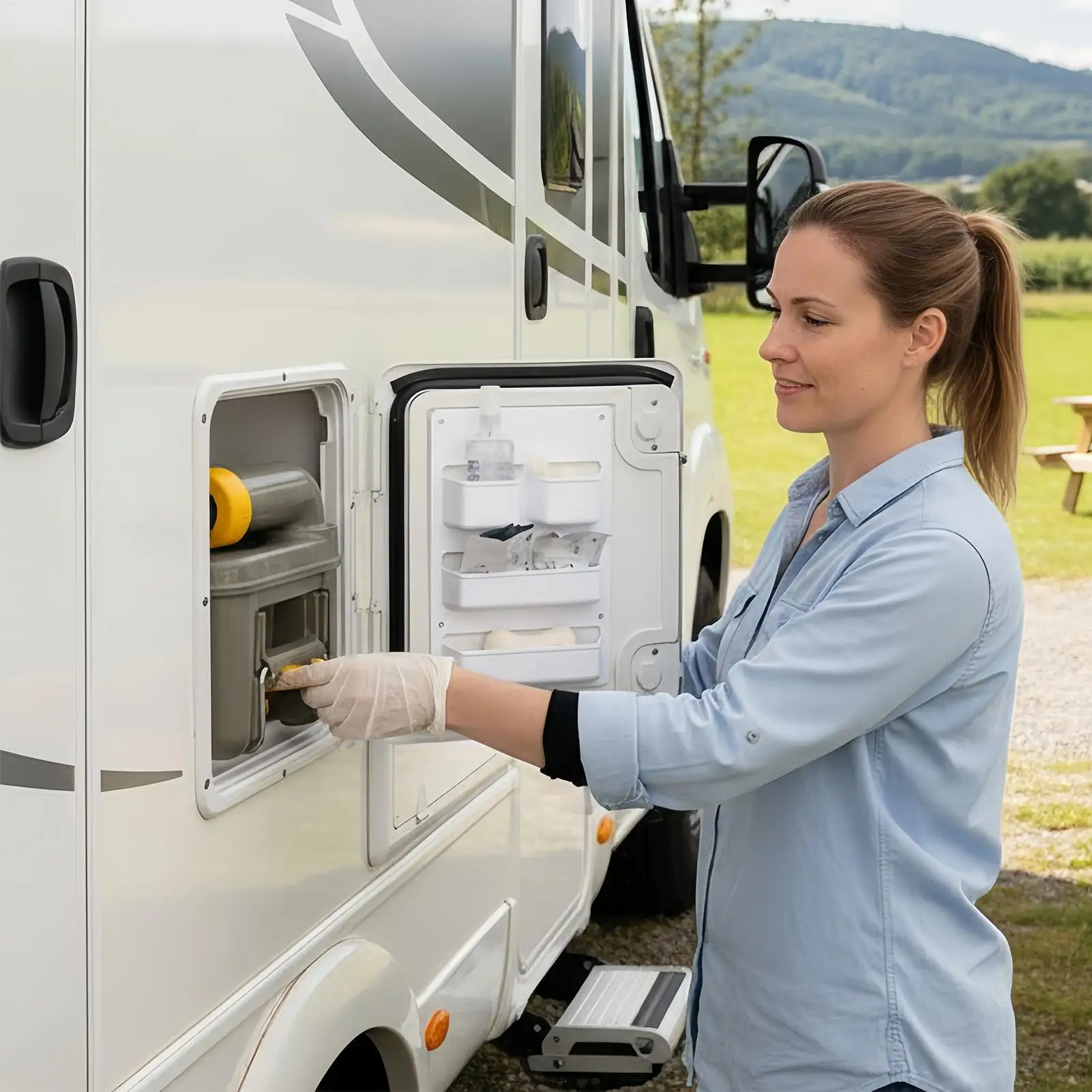 Scatola portaoggetti per porta camper, portaoggetti per roulotte a parete, organizer da parete per bagno, per viaggi su strada, appassionati all'aperto