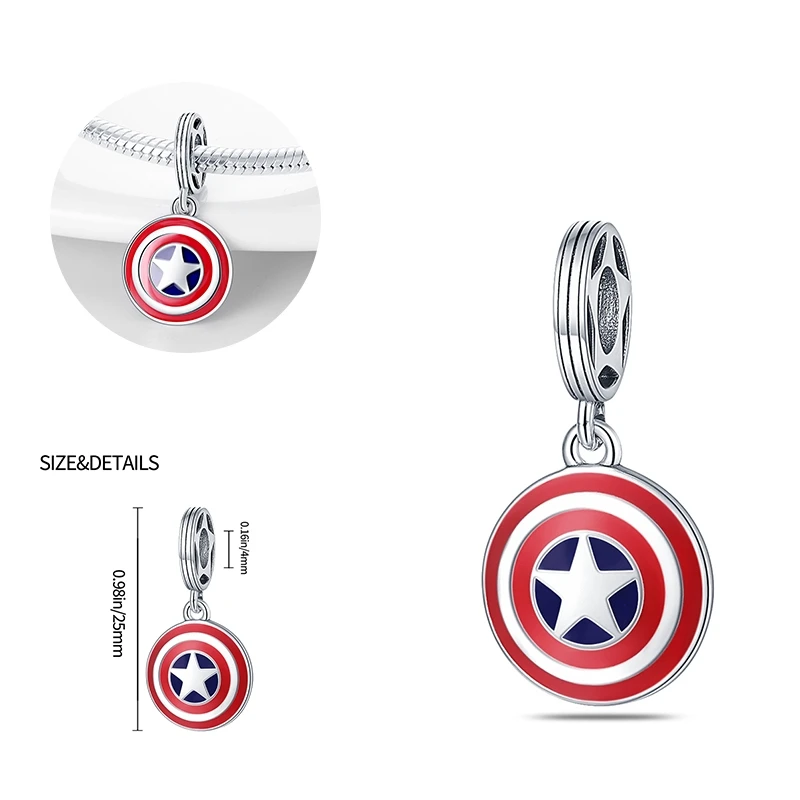 Pendentifs de rêves Disney Marvel ForeDeath pour femme, breloque, perles Wolverine, convient au bracelet original, bijoux à bricoler soi-même, cadeaux, nouveau, 925