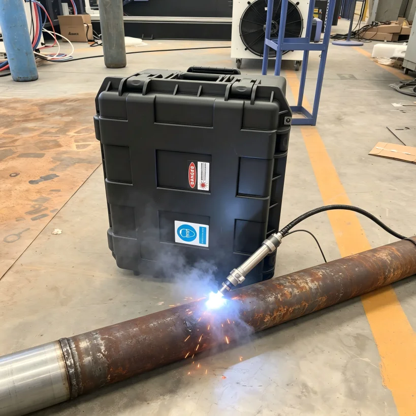 Portable Laser Rust Removal - Continuous 1200w Suitcase Laser Cleaning Machine