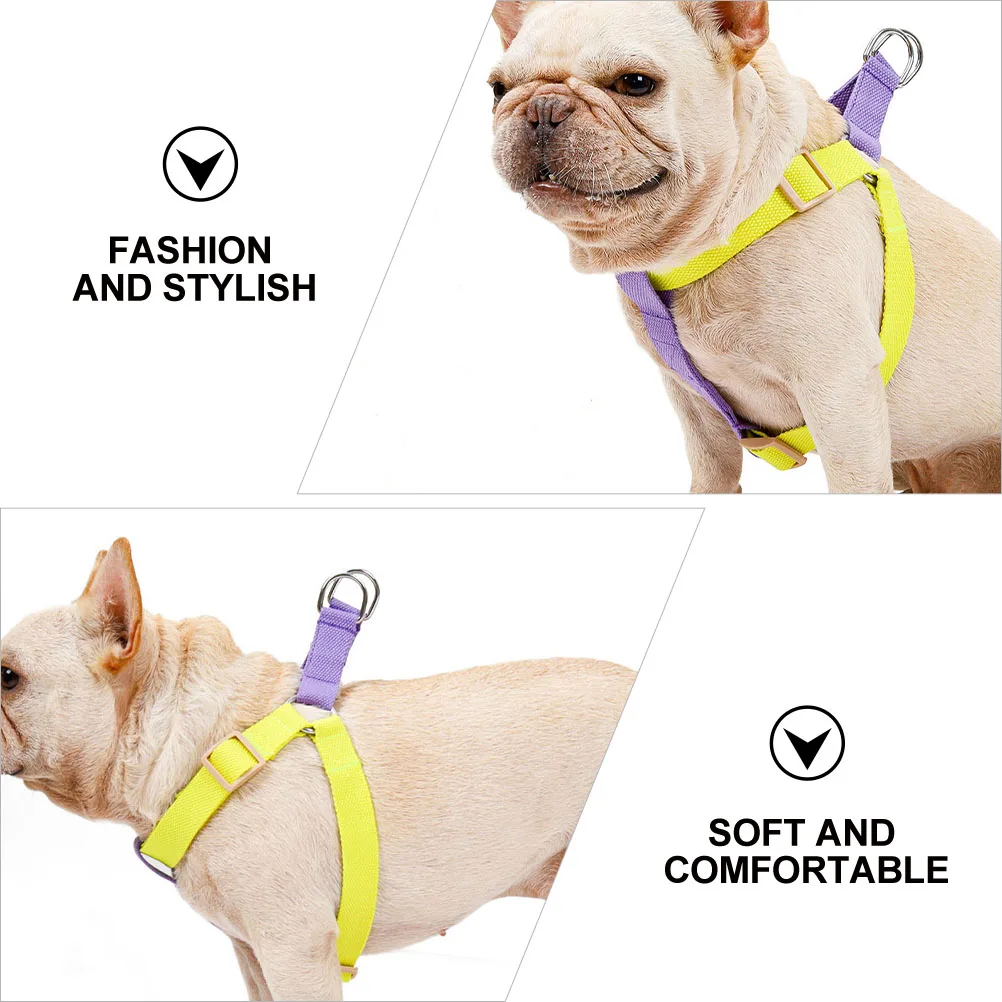 

Pet Dog Adjustable Dog Harness Chest Strap for Outdoor Walking Fashion Comfort Polyester Pet Chest Strap Cotton