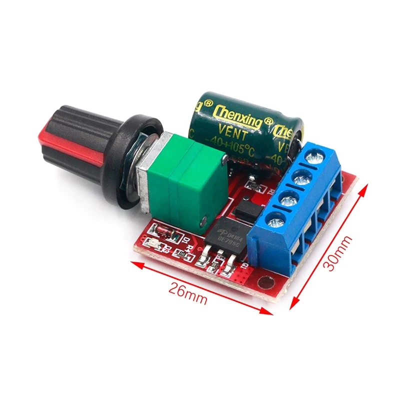 1PC DC-DC 4.5V-35V Low Voltage Motor Speed Controller 5A 90W PWM 12V DC Motor Speed Controller Module Adjustable Drive Module