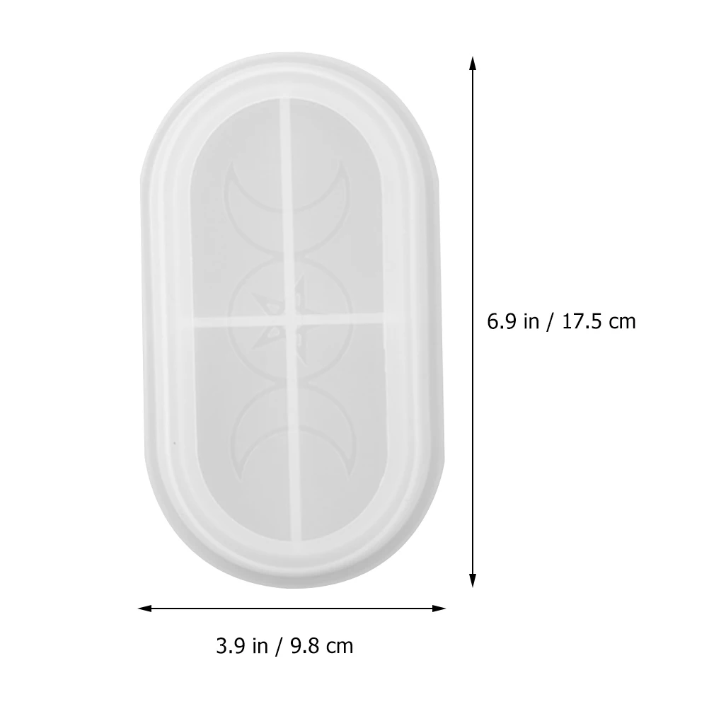 

Silicone Mold for Coaster Plate Tray Decor DIY Craft Supplies Jewelry Accessories H made Gifts Ideas Double Moon Star Mold