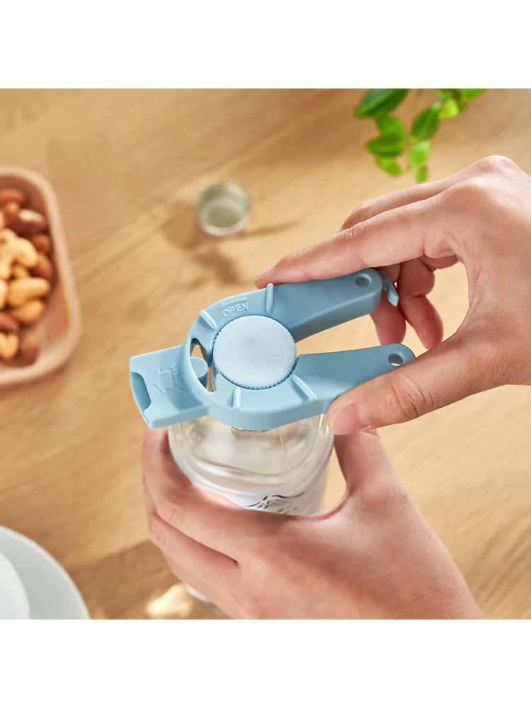 3-in-1 Multi-Purpose Cap Opener Handheld Water Bottle Twist-Off Opener Women Weak Hand Portable Lid Remover Kitchen Opening Tool