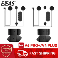 Original EJEAS V6 PRO+/V4 PLUS Microphone Speaker Earphone with Mount Clip Double-Sided Tape Base Motorcycle Helmet Interphone