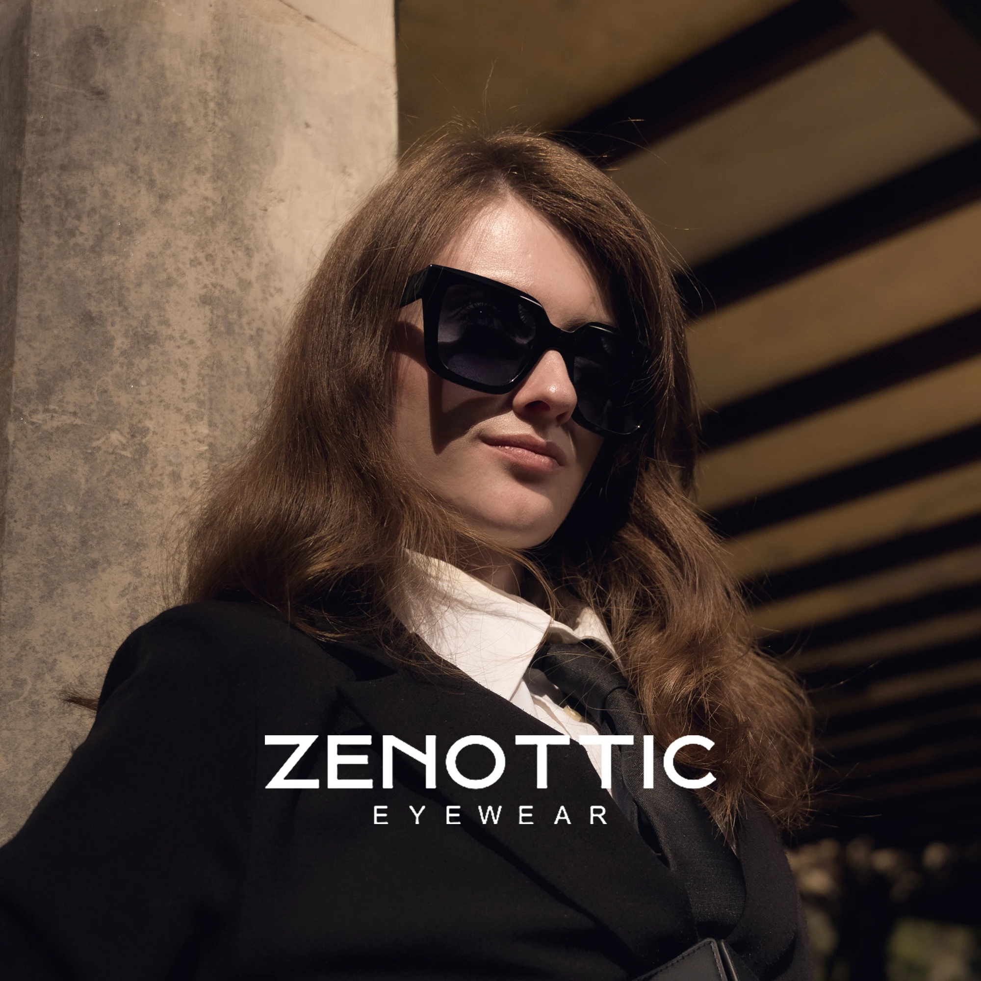 ZENOTTIC 2024 Trend Square Polarized Sunglasses Women Uv400 Protection Shade Ultra Light Acetate Fashion Sun Glasses ZS6217