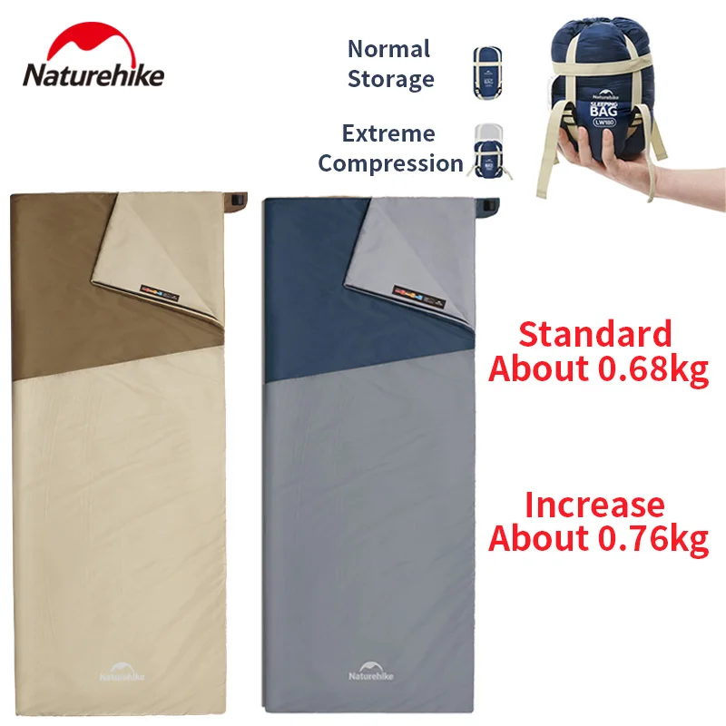 

Спальный мешок Naturehike Sunny PL01: компактный, комфортный, дышащий, мягкий, из имитации шелка и хлопка, с функцией сохранения температуры