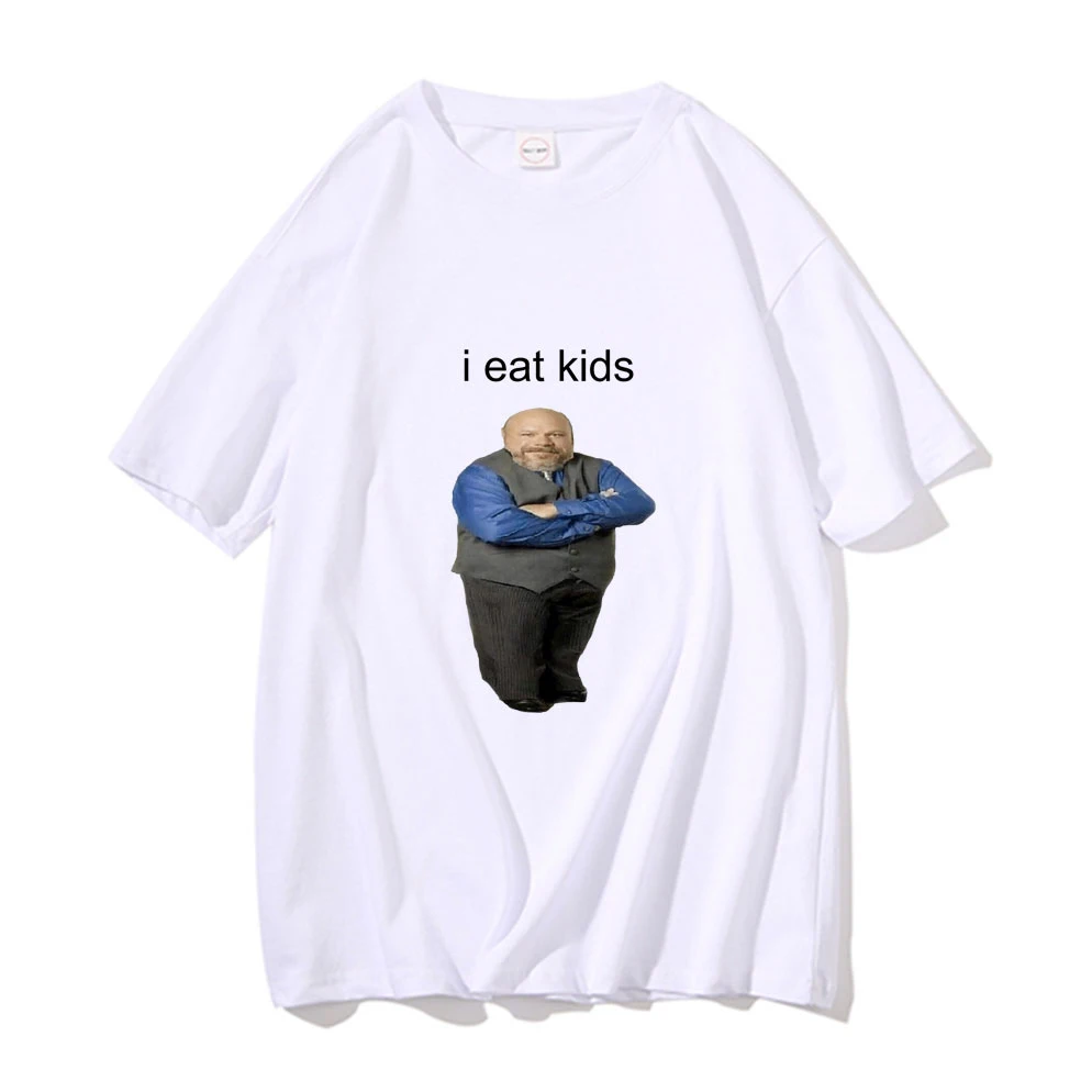 Bertram I Eat Kids Print Funny Men Women T-shirts 100% Cotton T Shirt Short Sleeve New Black Casual Loose Tops Tees Man Clothing