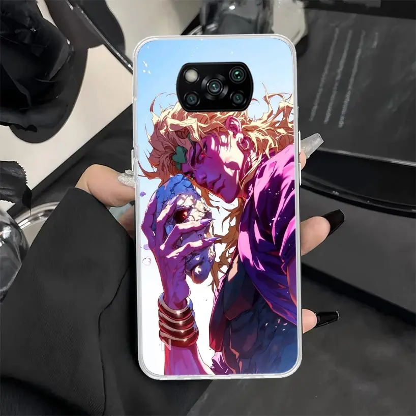 JoJo Adventure Dio Diego Brando Phone Case Cover for Xiaomi Poco X7 X6 X5 X3 Pro F6 F5 F4 Gt F3 M5S M5 M4 M3 X4 Nfc X7Pro Soft S