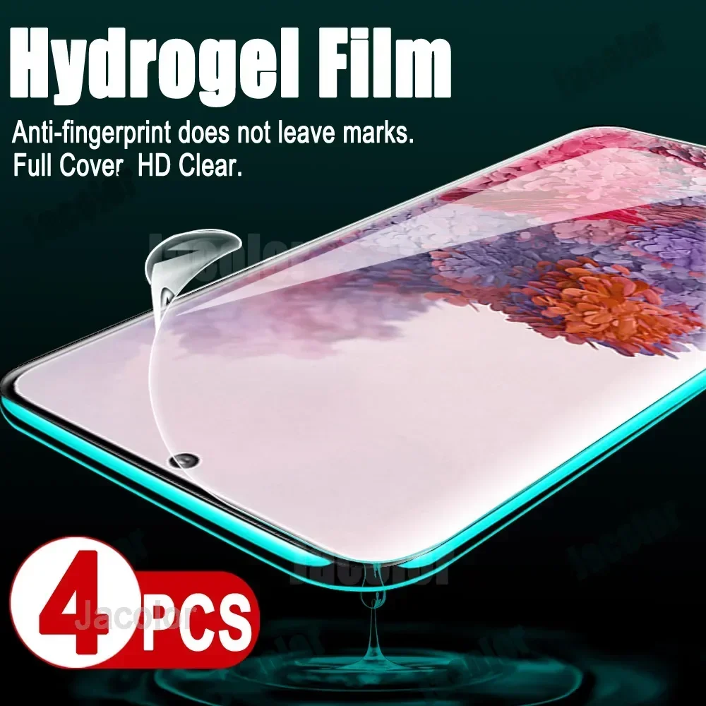 

4pcs Hydrogel Film For Samsung Galaxy S20 Ultra Plus FE 5G UW 4G Soft Water Gel Screen Protector Samsun Galaxi S 20Ultra 20FE 20