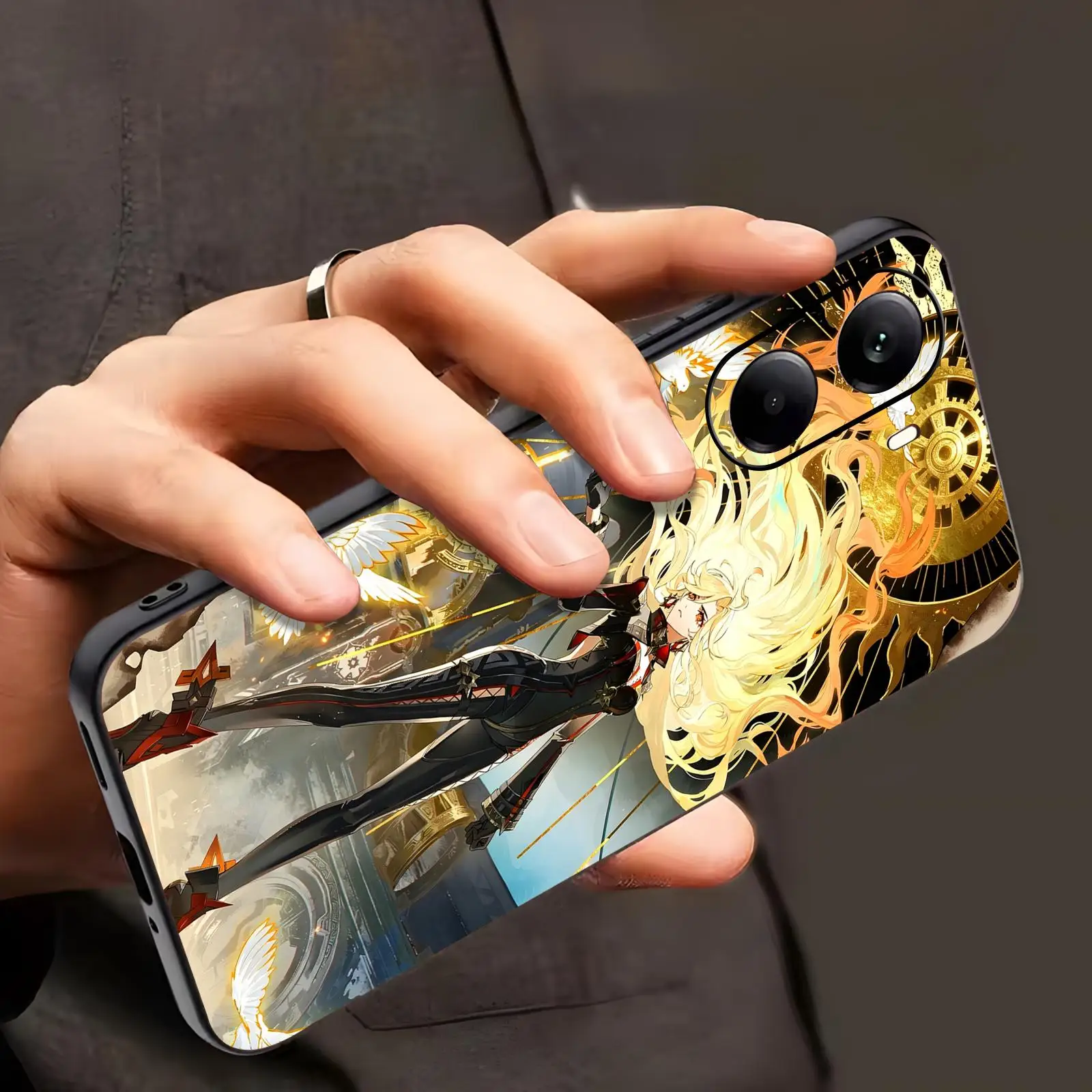 genshin impact Mavuika  Phone Case For Xiaomi POCO M7 M6 M5 X7 X6 X5 F7 F6 F5 Pro 5G Soft black Shockproof Cover view 2