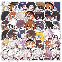 10/30/60pcs Cute Bungou Stray Dogs Anime Stickers for Laptop Phone Motorcycle Kawaii Cartoon Graffiti Decals Kids DIY Toys Gifts