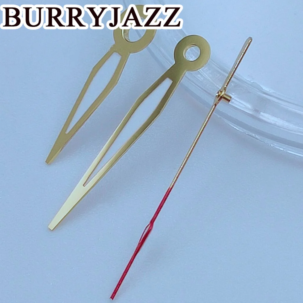 BURRYJAZZ 실버 골드 핸즈, 야광 그린 시계, NH35, NH36, NH38, 7S26, 7S36, 4R35, 4R36