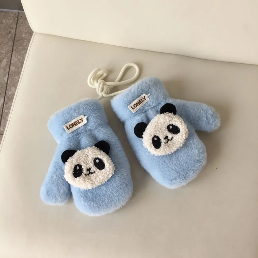 

Cute Thickening Child Scarf Soft Plush Scarf Glove Warmth Cartoon Neck Scarf Autumn Winter